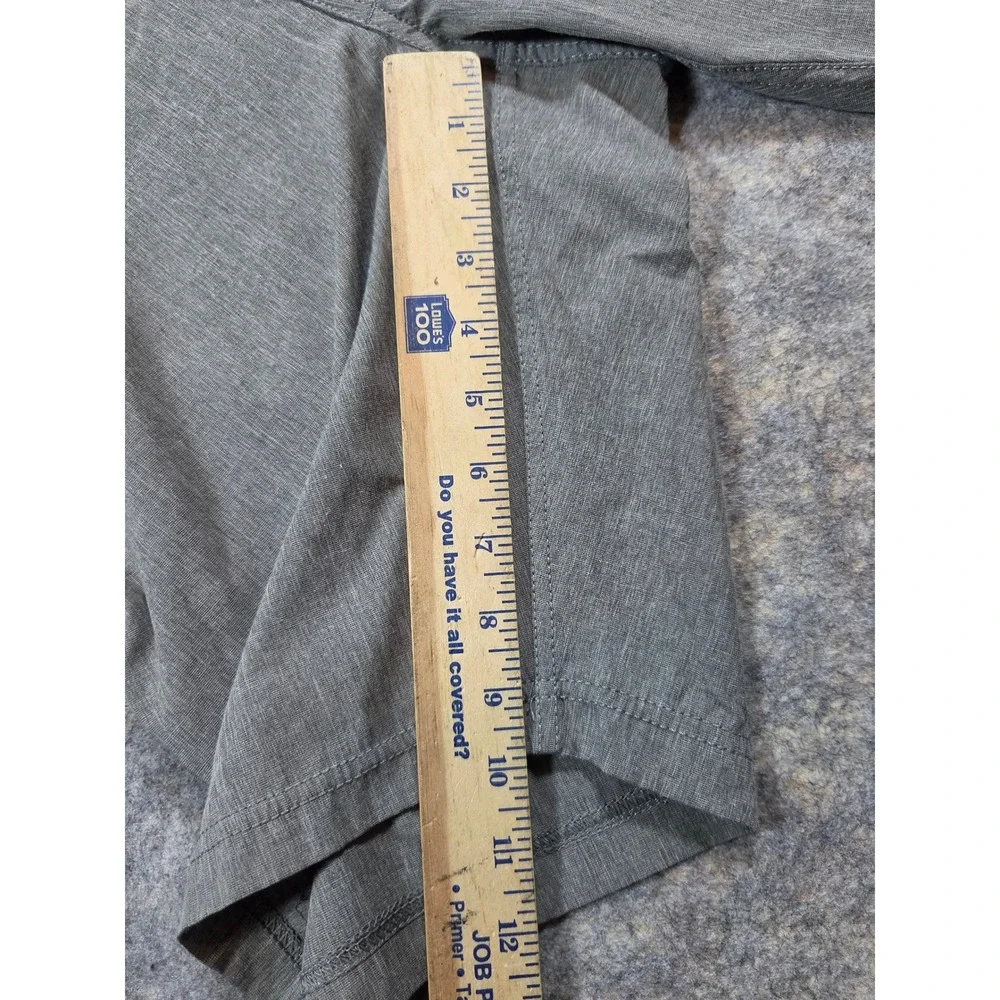 Linksoul Boardwalker Grey Heather Hybrid Golf Shorts Mens 33 Stretch LS651